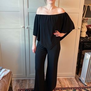Black Off Shoulder Jumper/Jumpsuit